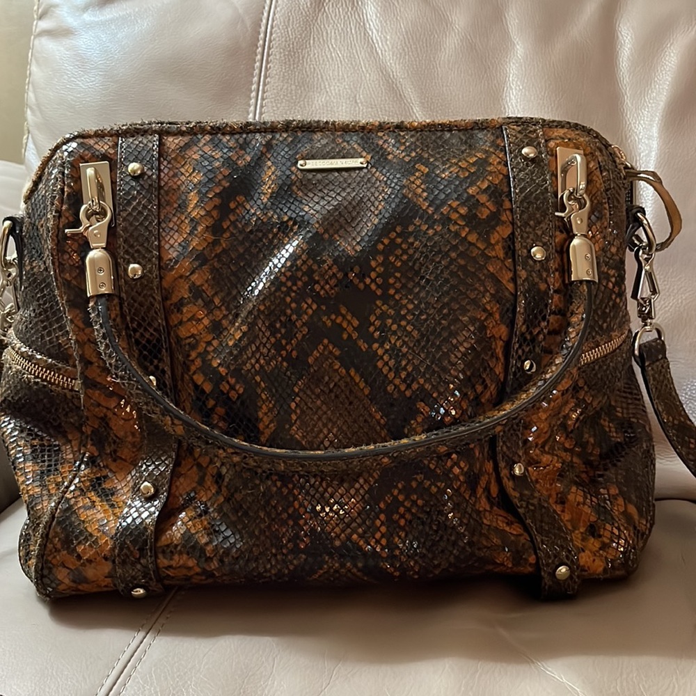 Rebecca Minkoff Leather Python Convertible Bag - Picture 3 of 16